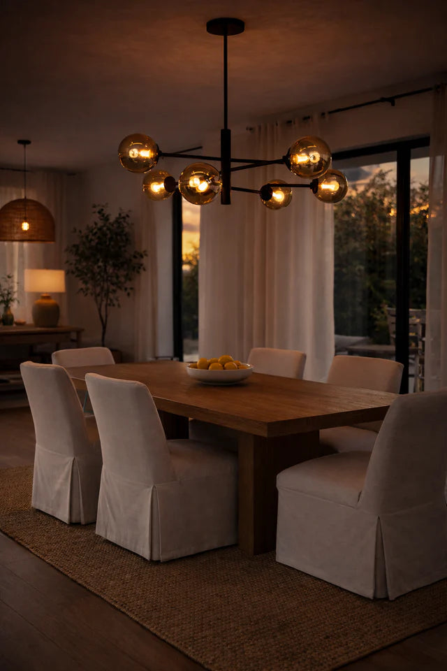 ORBIT Matte Black Pendant Light - 6 Light ** New Arrival **