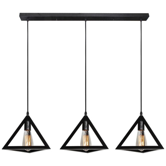 EQUATOR - Vintage Triangle Pendant - EQUATOR - 3 Light Pendant - V&M IMPORTS Australia