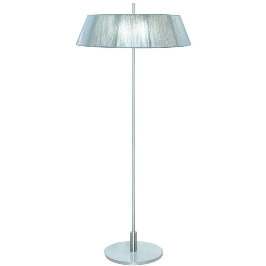 Paolo 2 Light Silk String Shade Floor Lamp Silver Shade - V&M IMPORTS Australia