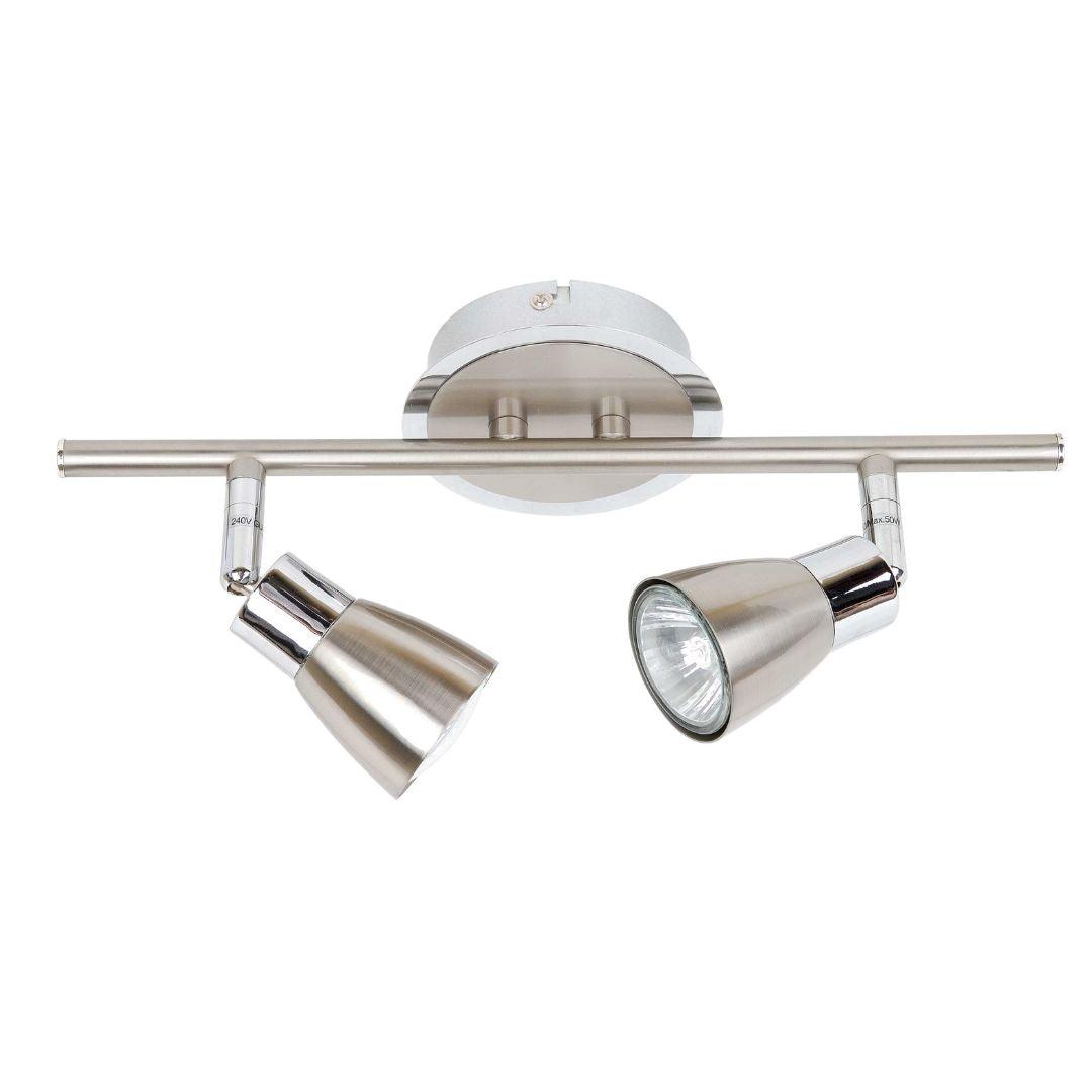 KELSO 2 Light Bar Brushed Chrome Spotlight - V&M IMPORTS Australia