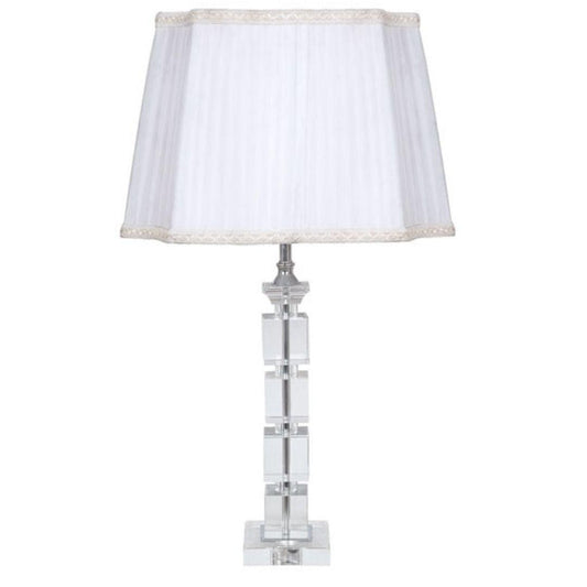 ORIENTAL - Hard Polished Lead Crystal Table Lamp - V&M IMPORTS Australia