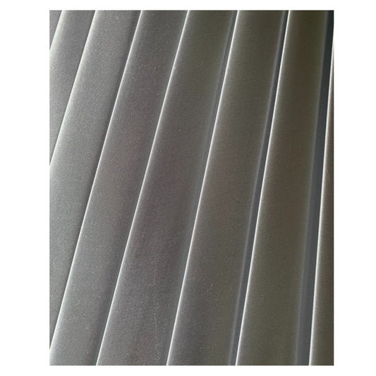 Large Silver Satin Pleated Shade | Limited Avalability
