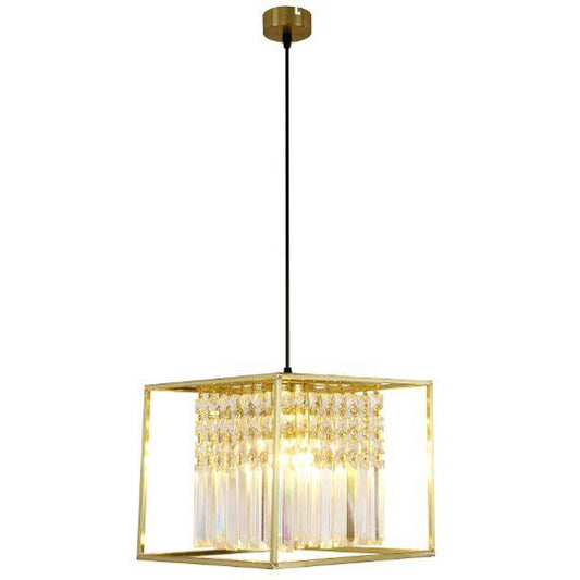 Tael Crystal Pendants - Satin Gold - 1 Light - Medium - V&M IMPORTS Australia