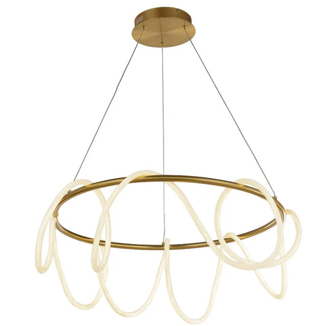 Round LUX Rope Light Pendant
