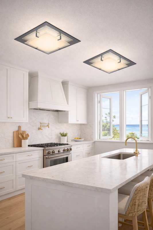 VEDRO - MIRROR - LED Oyster Light