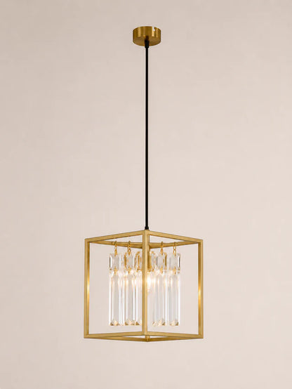 Gold 20CM Tael Crystal Pendants 1 Light