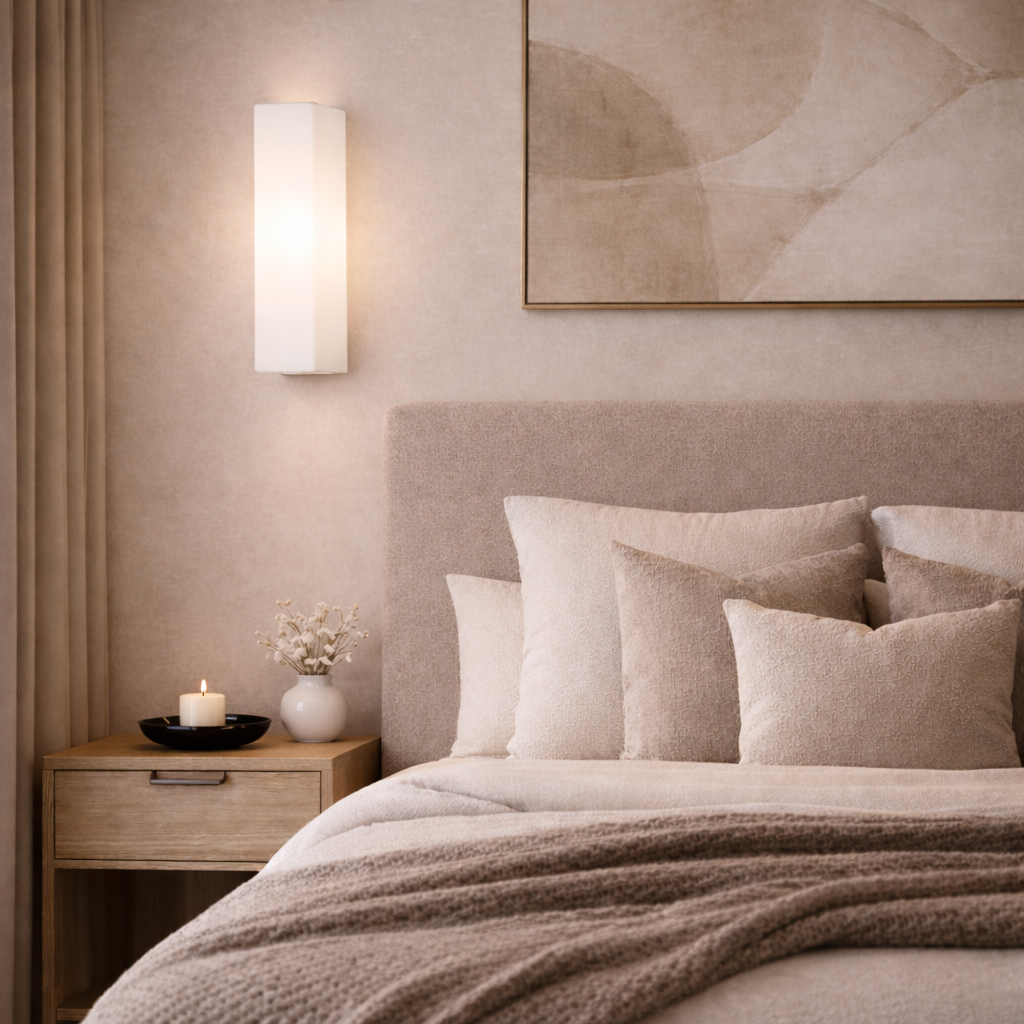QUADRO Square Glass Wall sconce