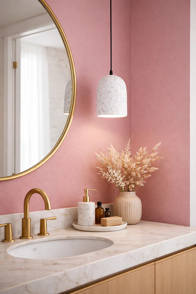 Terrazzo Style 20CM Concrete Pendant