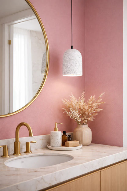Terrazzo Style 20CM Concrete Pendant