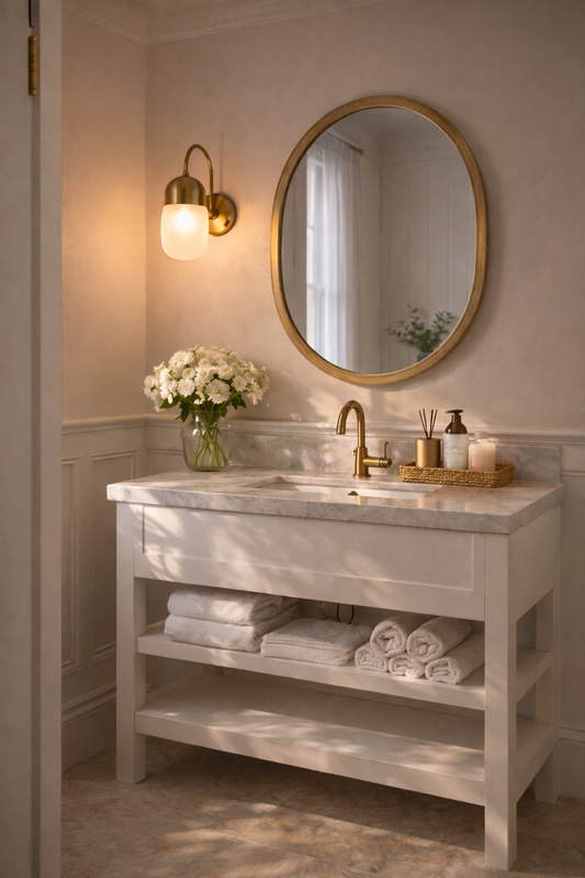 EURO Satin Brass LED Wall Light - 1 Light ** New Arrival **