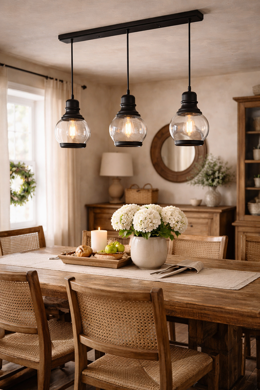 CARDHO - 3 Light Glass Pendant - Replica Jeremy Pyles