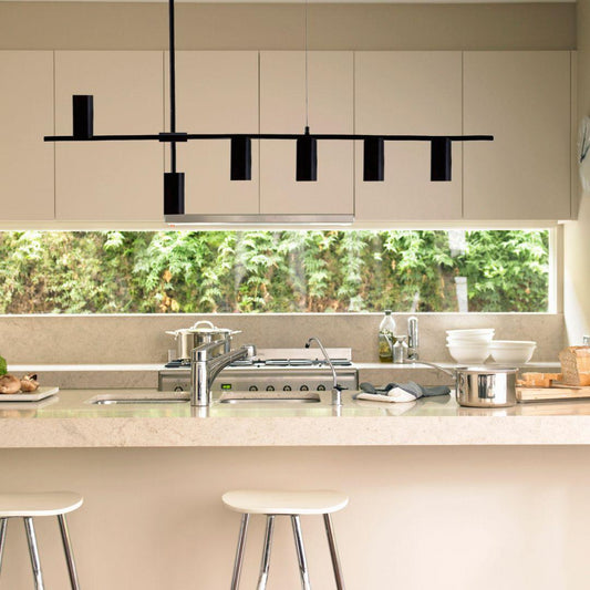 DRITTO Matte Black Pendant Light - 6 Light ** New Arrival ** - in2 Lighting Australia