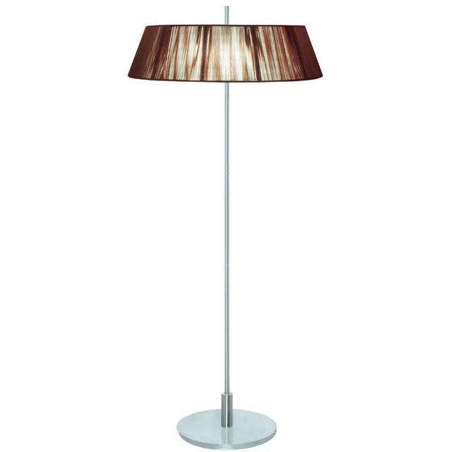 Paolo 2 Light Silk String Shade Floor Lamp
