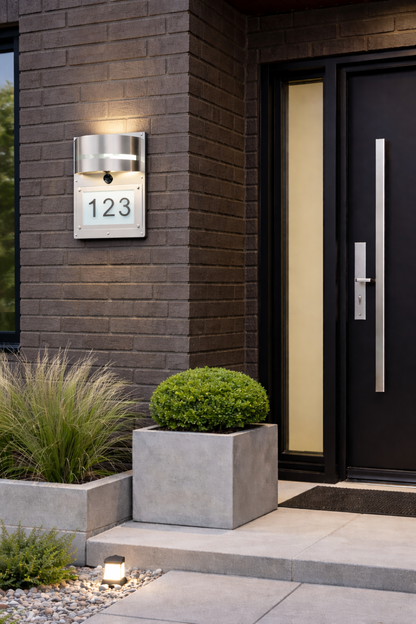 STRADA - Stainless Steel - Exterior Wall Light - LED - Motion Sensor