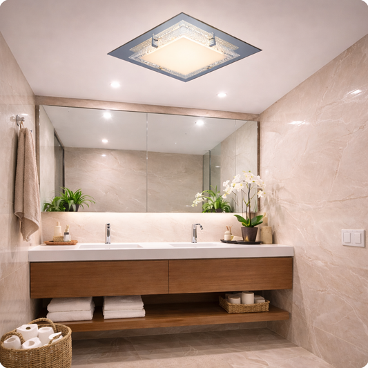 CAMEO - Crystal - LED - Oyster Light