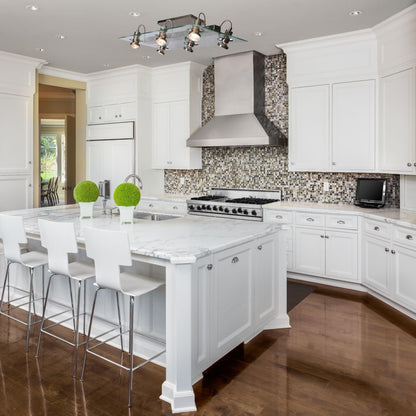 ALEX 6 Light Halogen Glass Ceiling Light Pendant - V&M IMPORTS Australia