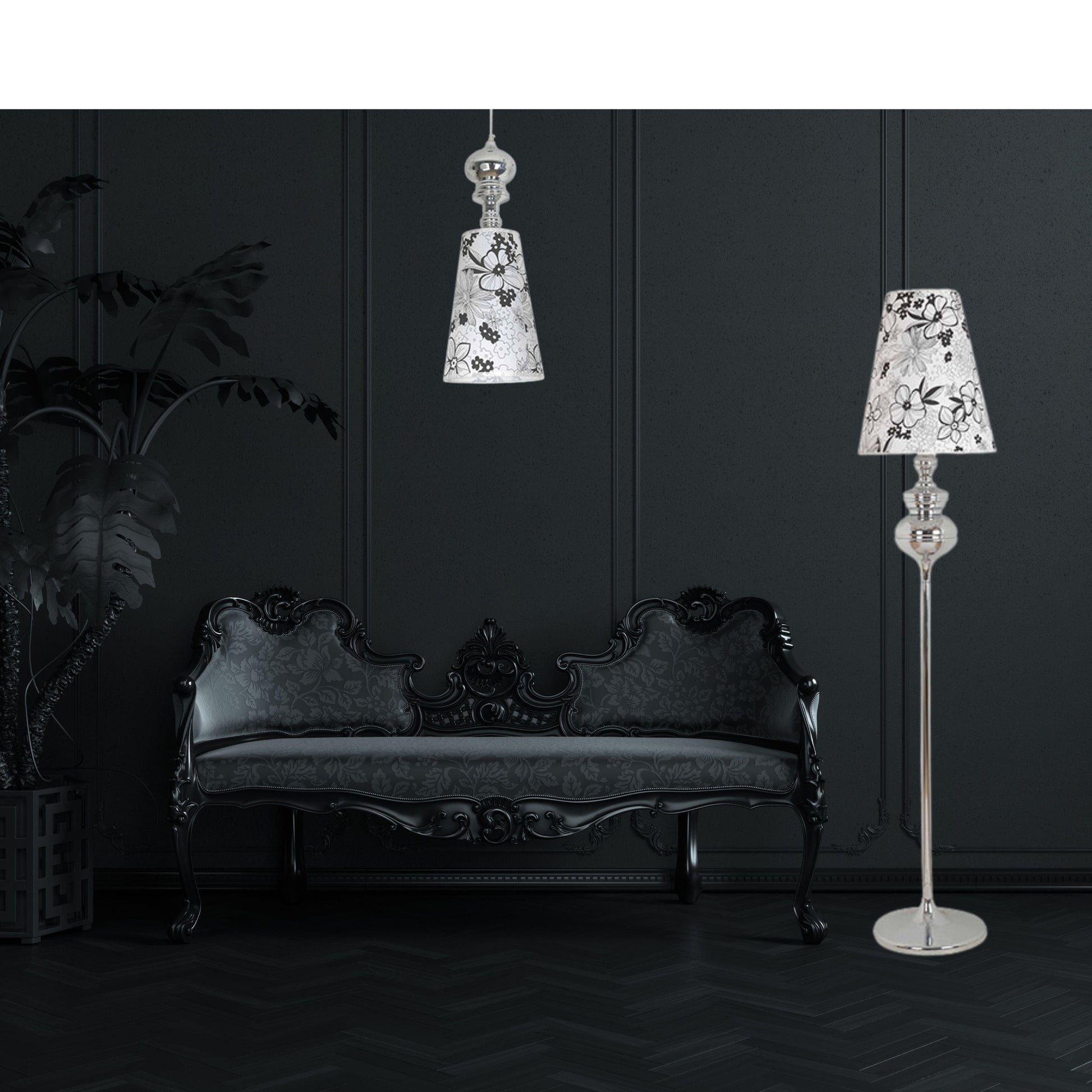 BELLA - Chrome Floor Lamp - V&M IMPORTS Australia