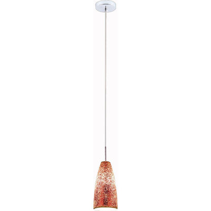 Duomo Pendants - Duomo Red Crackled Glass Pendant - V&M IMPORTS Australia