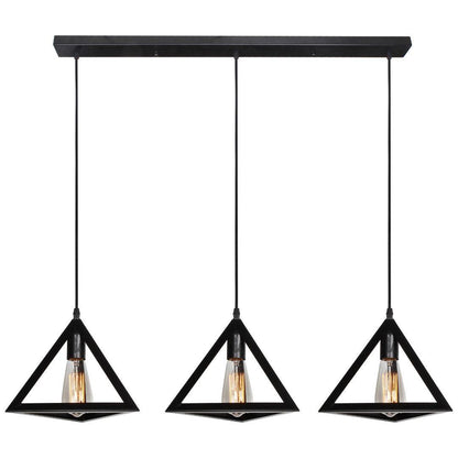 EQUATOR - Vintage Triangle Pendant - EQUATOR - 3 Light Pendant - V&M IMPORTS Australia