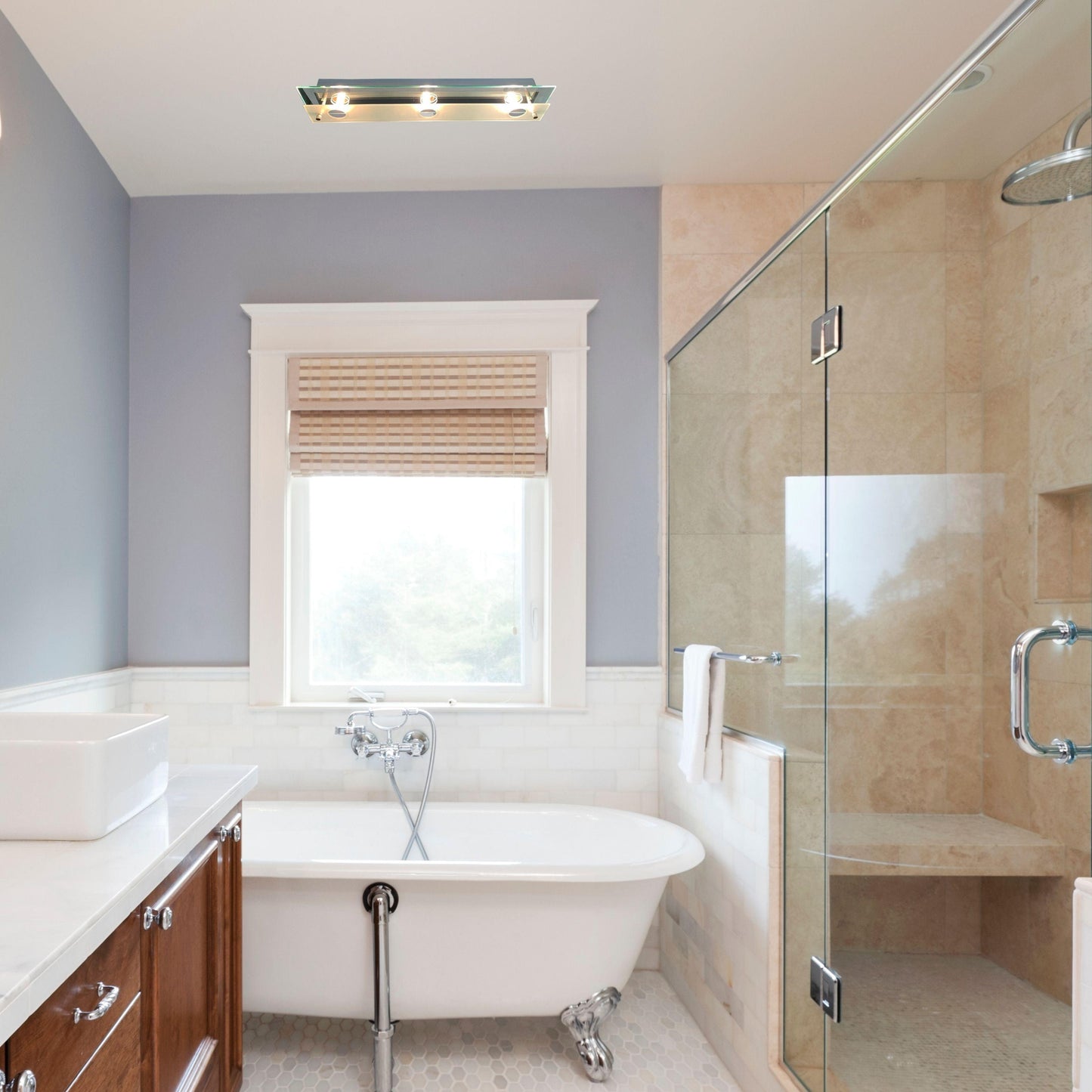 ISCHIA 3 Light Glass Wall/Ceiling Light - V&M IMPORTS Australia