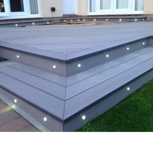 Stainless Steel - LED - Deck Lights - Square White - Set of 5 Including Transformer - V&M IMPORTS Australia