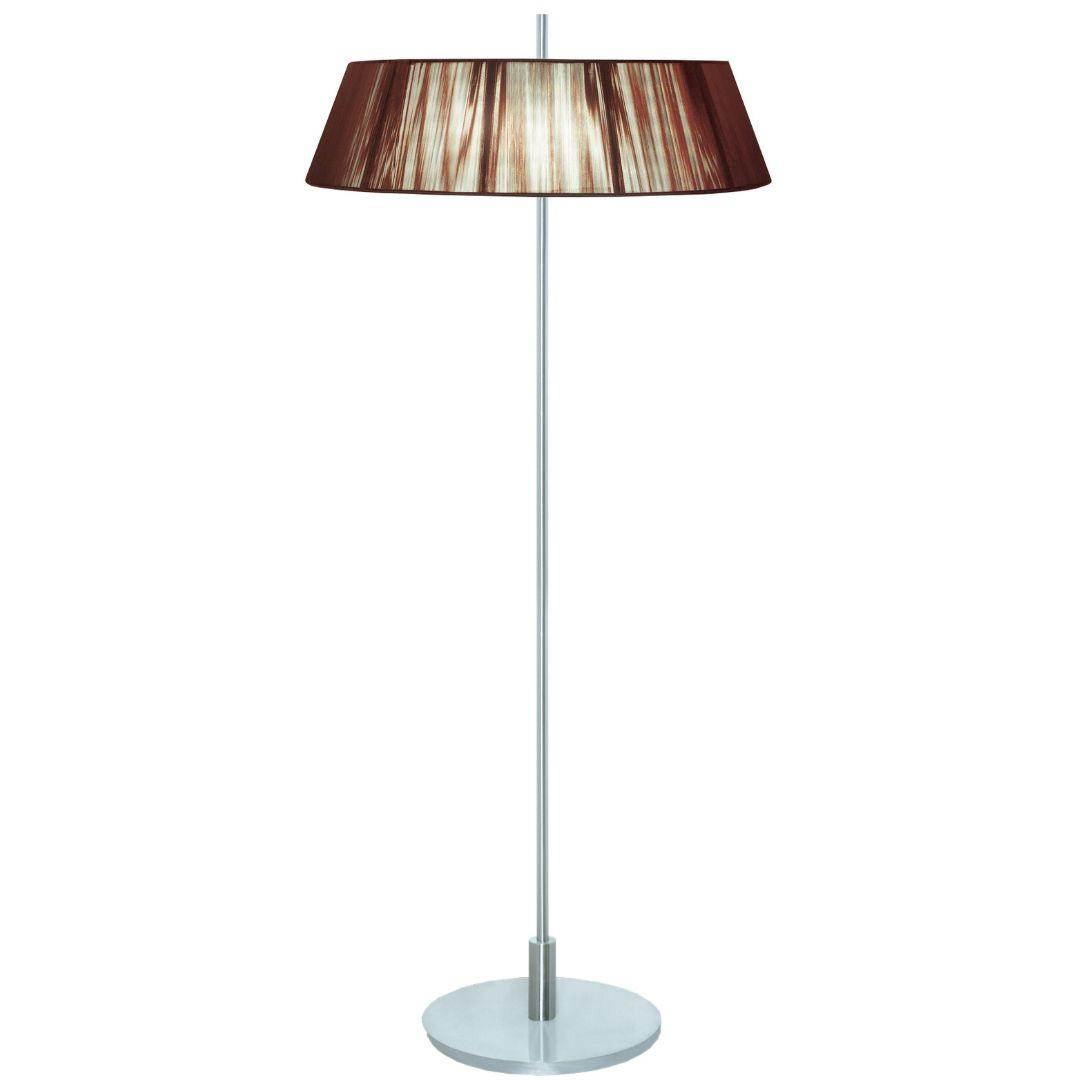 Paolo 2 Light Silk String Shade Floor Lamp Chocolate Shade - V&M IMPORTS Australia