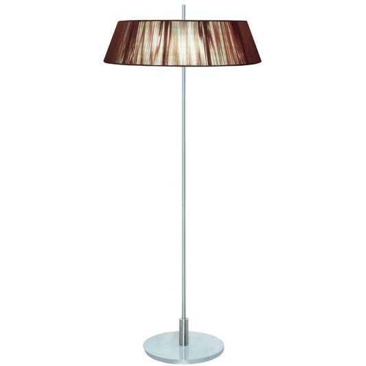 Paolo 2 Light Silk String Shade Floor Lamp Chocolate Shade - V&M IMPORTS Australia