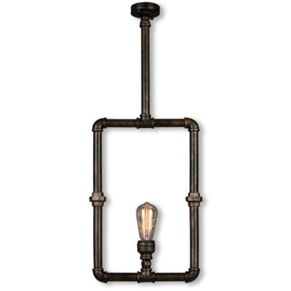 PIPE Industrial Steampunk Man Cave 1 Light Pendant - V&M IMPORTS Australia