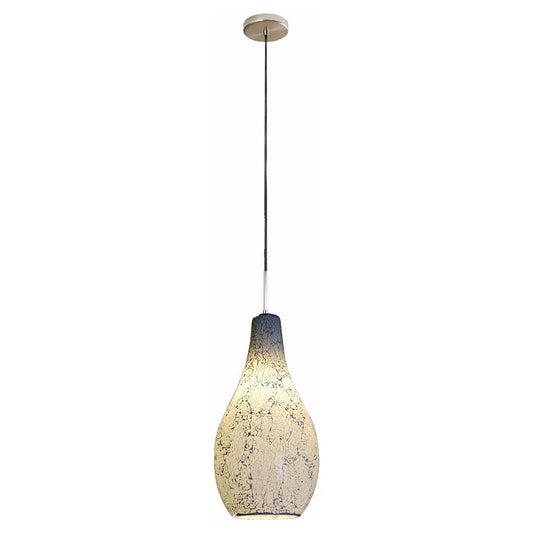 VASCO - Mosaic Crackled Glass Pendants - White Glass - V&M IMPORTS Australia
