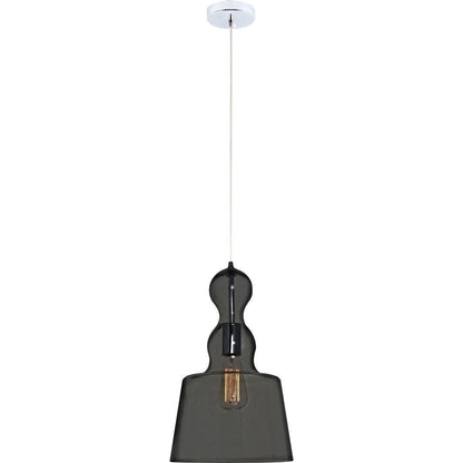 CAMPANA Grey / Chrome Glass Pendant - V&M IMPORTS Australia