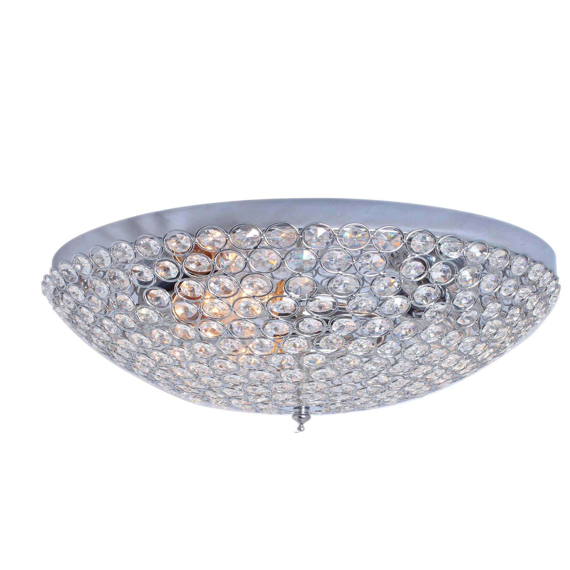 Krystal 50cm Crystal Close to Ceiling Oyster Light - V&M IMPORTS Australia