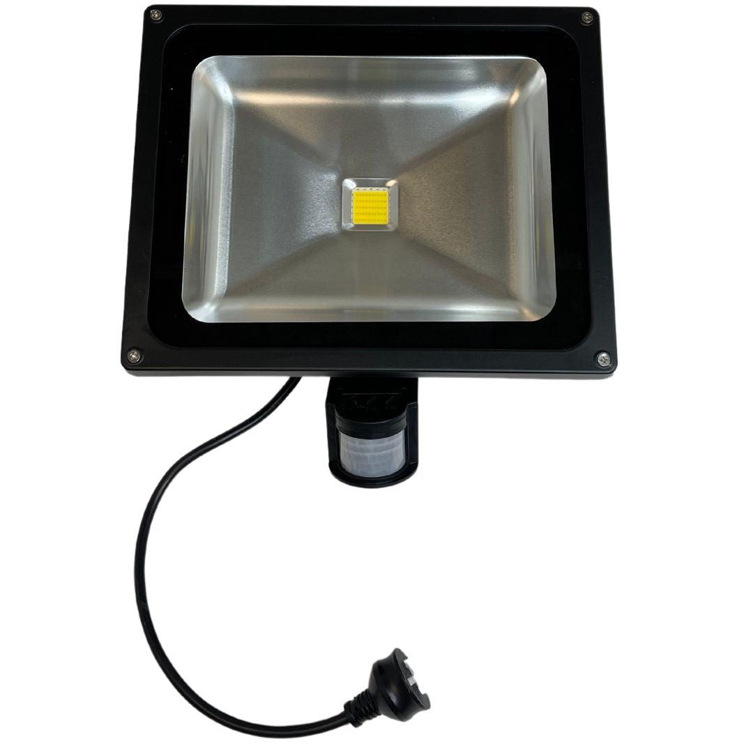 LED 50watt Exterior Flood Spotlight 6500K with Sensor - V&M IMPORTS Australia