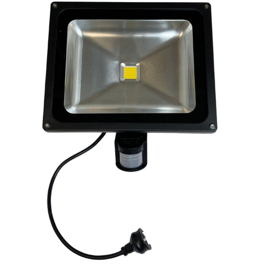 LED 50watt Exterior Flood Spotlight 6500K with Sensor - V&M IMPORTS Australia