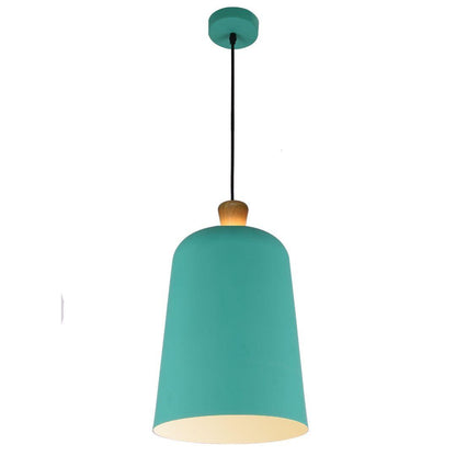 MELO - Open Top Oak - Metal Shade Pendant - Duck Egg Green - V&M IMPORTS Australia