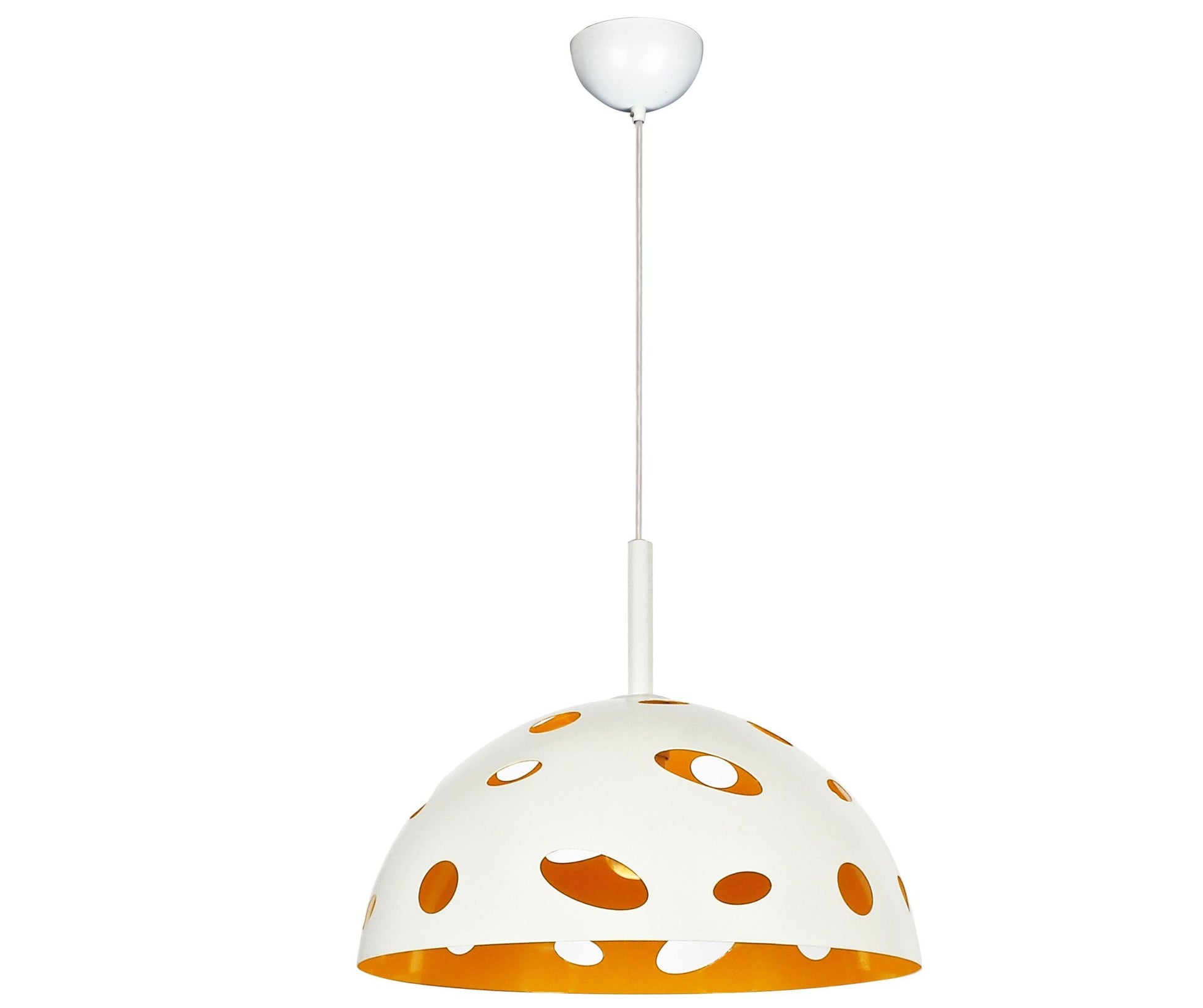 MINA 40cm White/Yellow Laser Cut Metal Pendant - V&M IMPORTS Australia