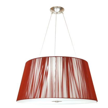 Paolo 60cm 3 Light Plum Red Drum Pendant - V&M IMPORTS Australia