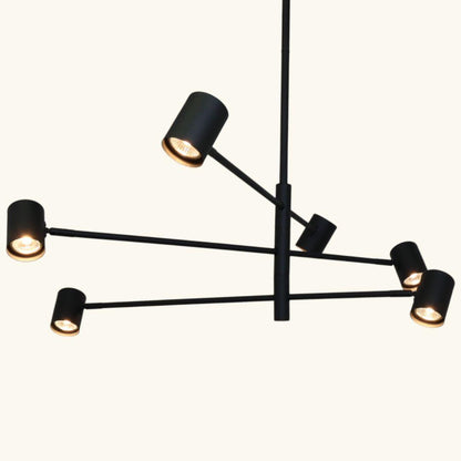 PELO Matte Black Pendant Light - 6 Light ** New Arrival ** - V&M IMPORTS Australia