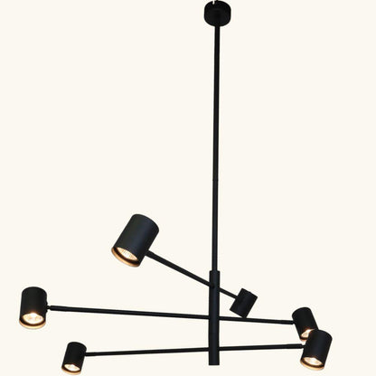 PELO Matte Black Pendant Light - 6 Light ** New Arrival ** - V&M IMPORTS Australia